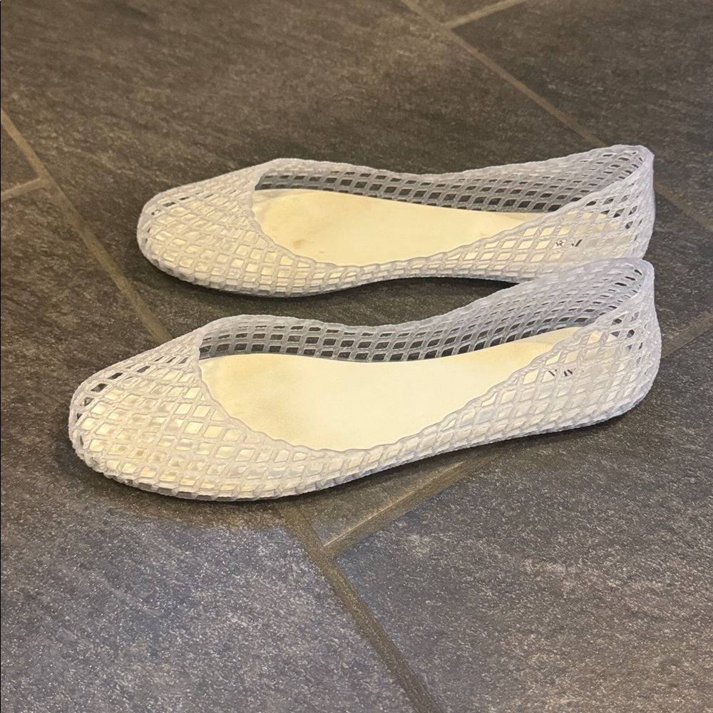 Zara Clear Mesh Ballet Flats - Picture 2 of 5